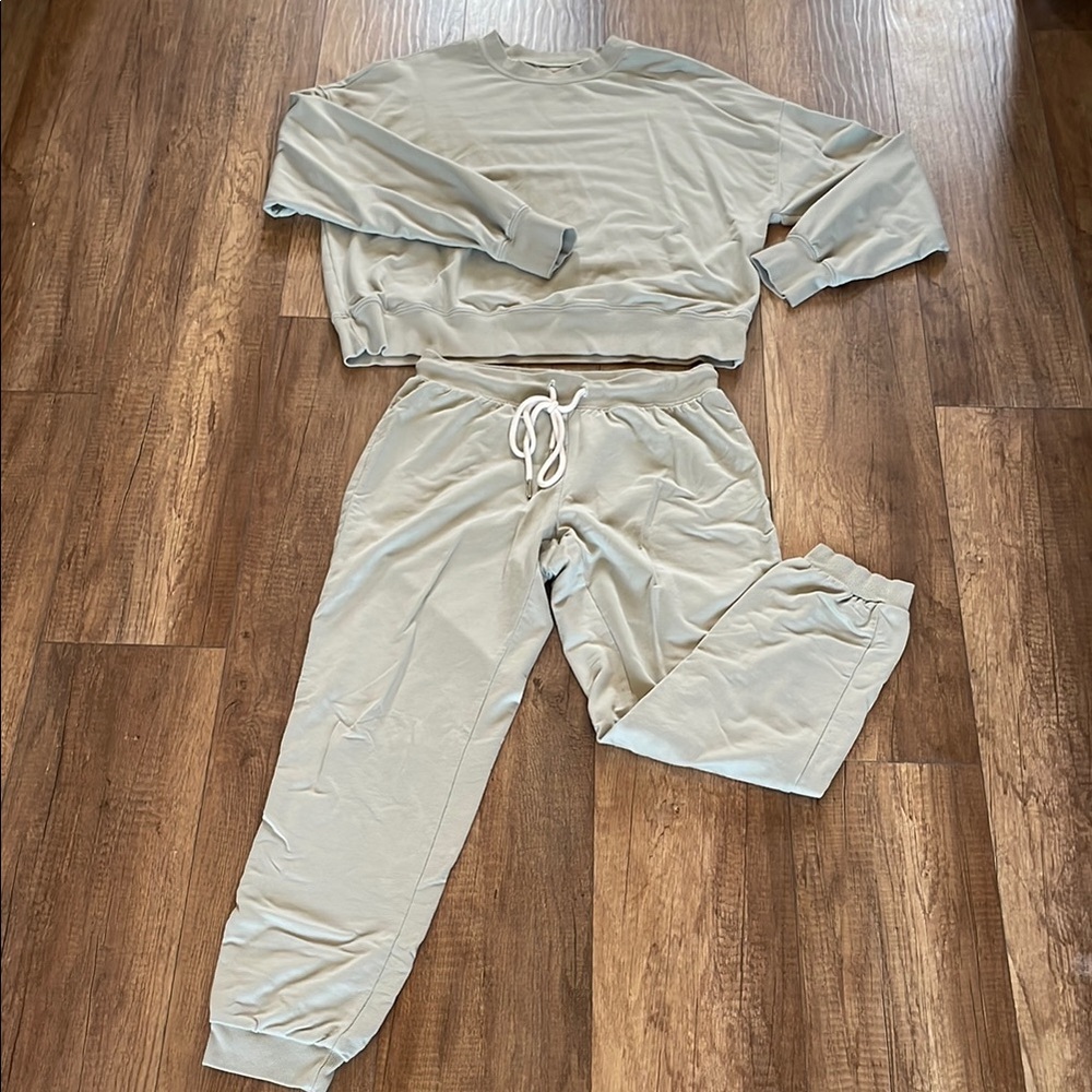 Electric & Rose Cool Sage Sweatshirt & Pant Set